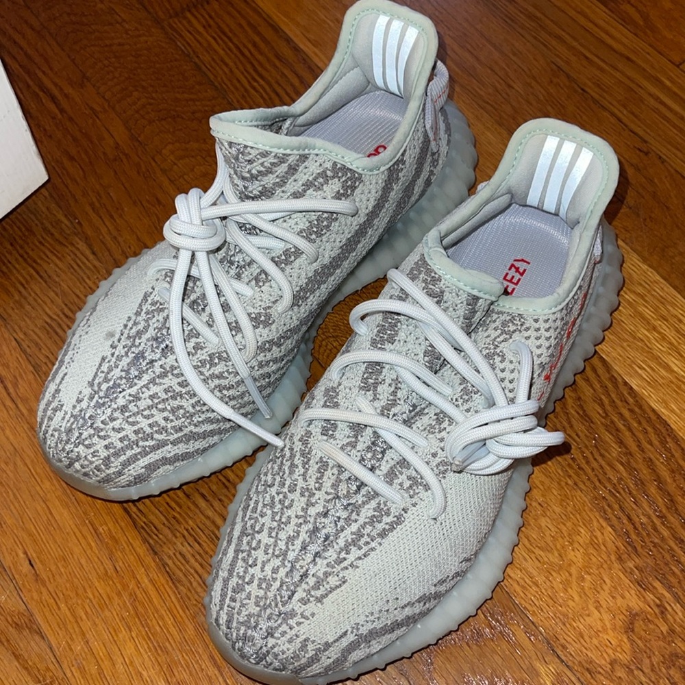 Blue Yeezy Tint sneakers